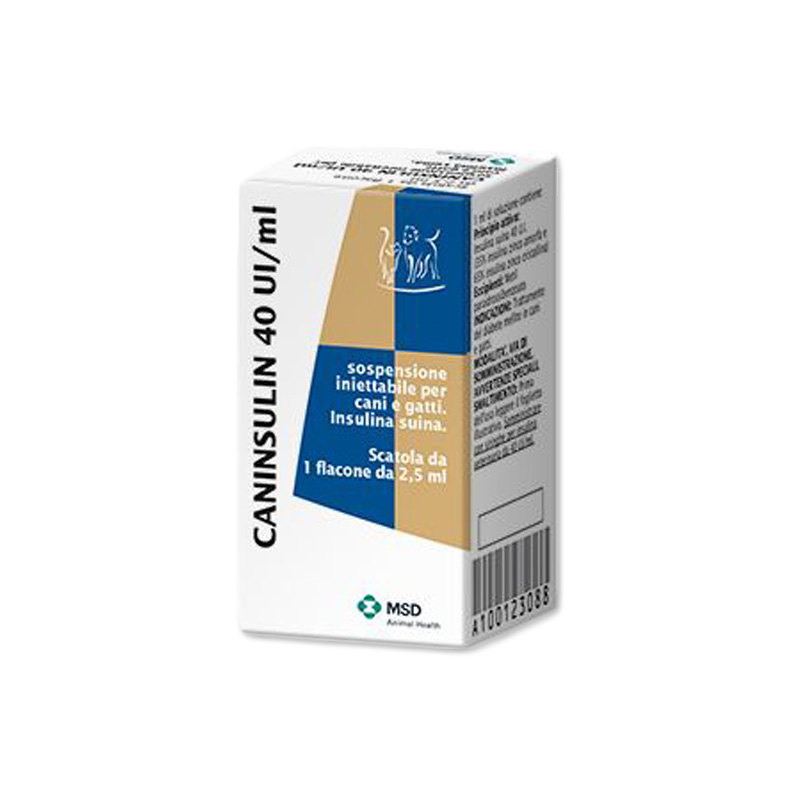 Caninsulin, 40 UI/ml 2,5ml